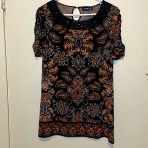 APT 9 BOHO/PAISLEY TOP SMALL